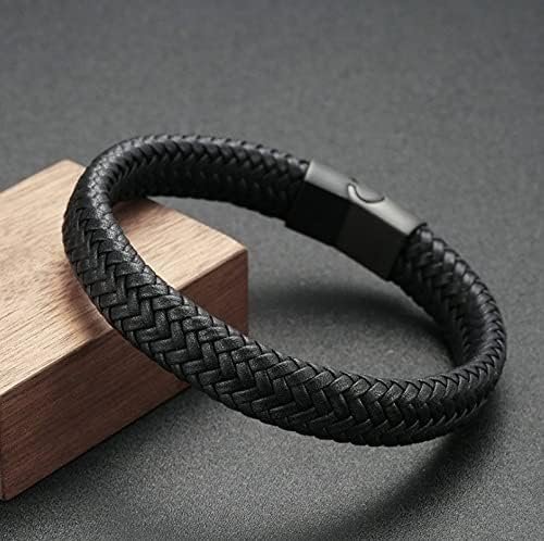 Men's Premium Braided Leather Bracelet