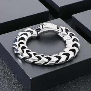  100-Stainless-Steel-Engraved-Silver-Bracelet-–-18mm-Wide-Premium-Mens-Fashion-Accessory